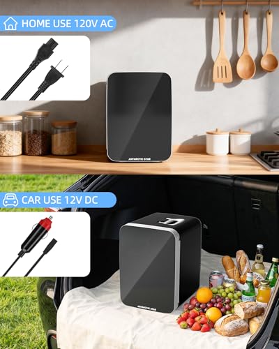 Image of Antarctic Star 10L Compact Mini Fridge, 2.6 Gal Portable Small Refrigerator