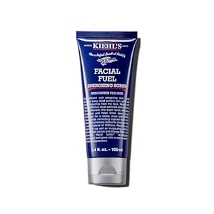 Kiehl’s Facial Fuel Exfoliating Face Scrub, Facial Cleanser for Men, Smooths Skin & Removes Dead Skin, Dirt & Oil, Helps Soften Tough Facial Hair, with Caffeine, Menthol, Vitamin E & Citrus Extracts