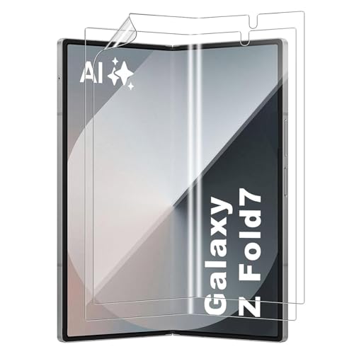 Gosento For Galaxy Z Fold7 フィルム 全面保護フィルム 非ガラス 高透過率 耐衝撃 防指紋 超薄 TPU保護フィルム 気泡ゼロ全面保護【2枚入り】