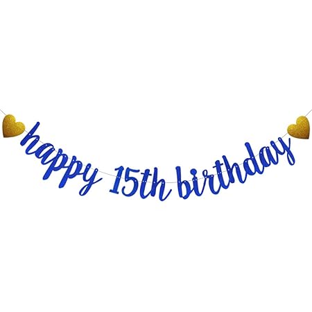 Fotohintergrund Happy 15th Birthday, Pink – 120x180 Cm Banner Für Geburtstagsparty-Deko