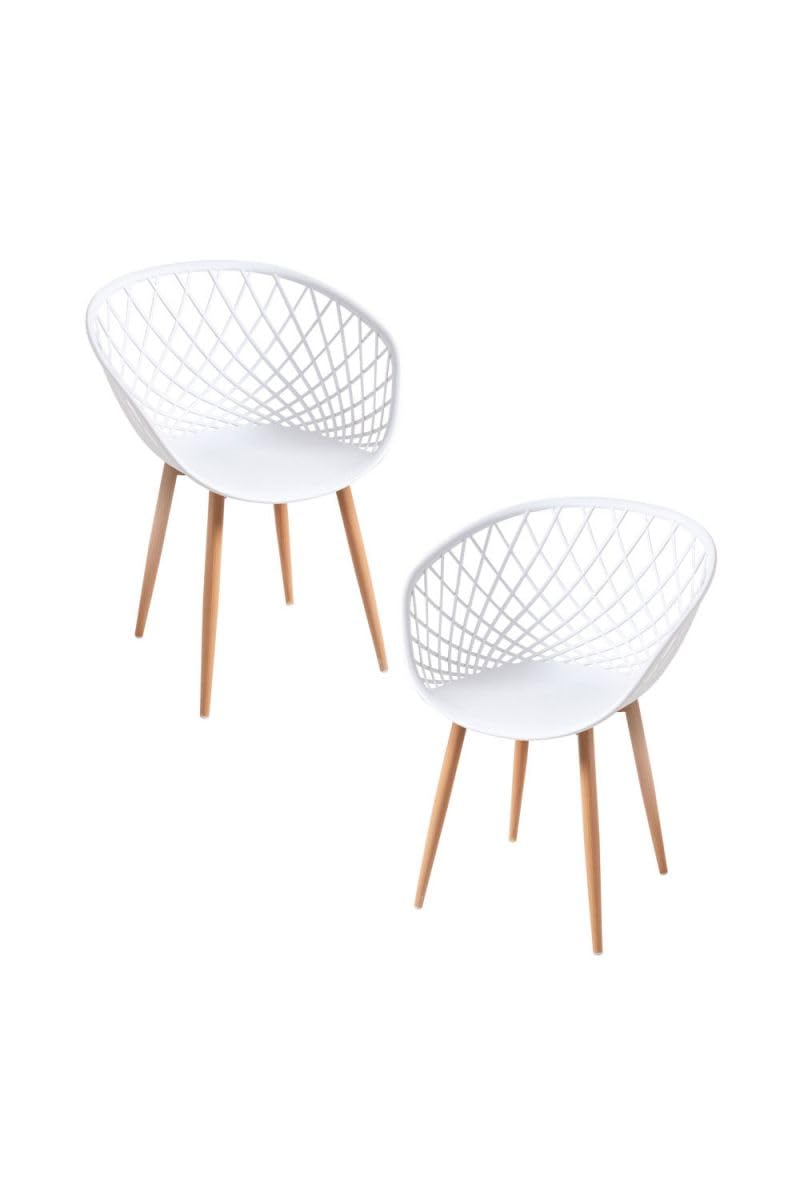 Regalos Miguel - Packs Sillas Comedor - Pack 2 Sillas Vera - Blanco