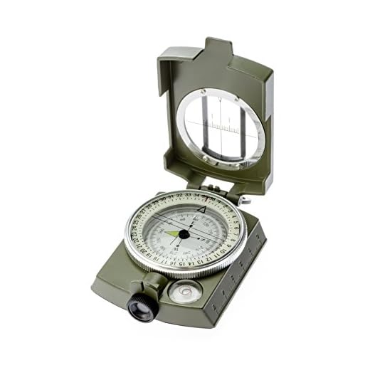 SE Military Lensatic and Prismatic Sighting Survival Emergency Compass with Pouch - CC4580