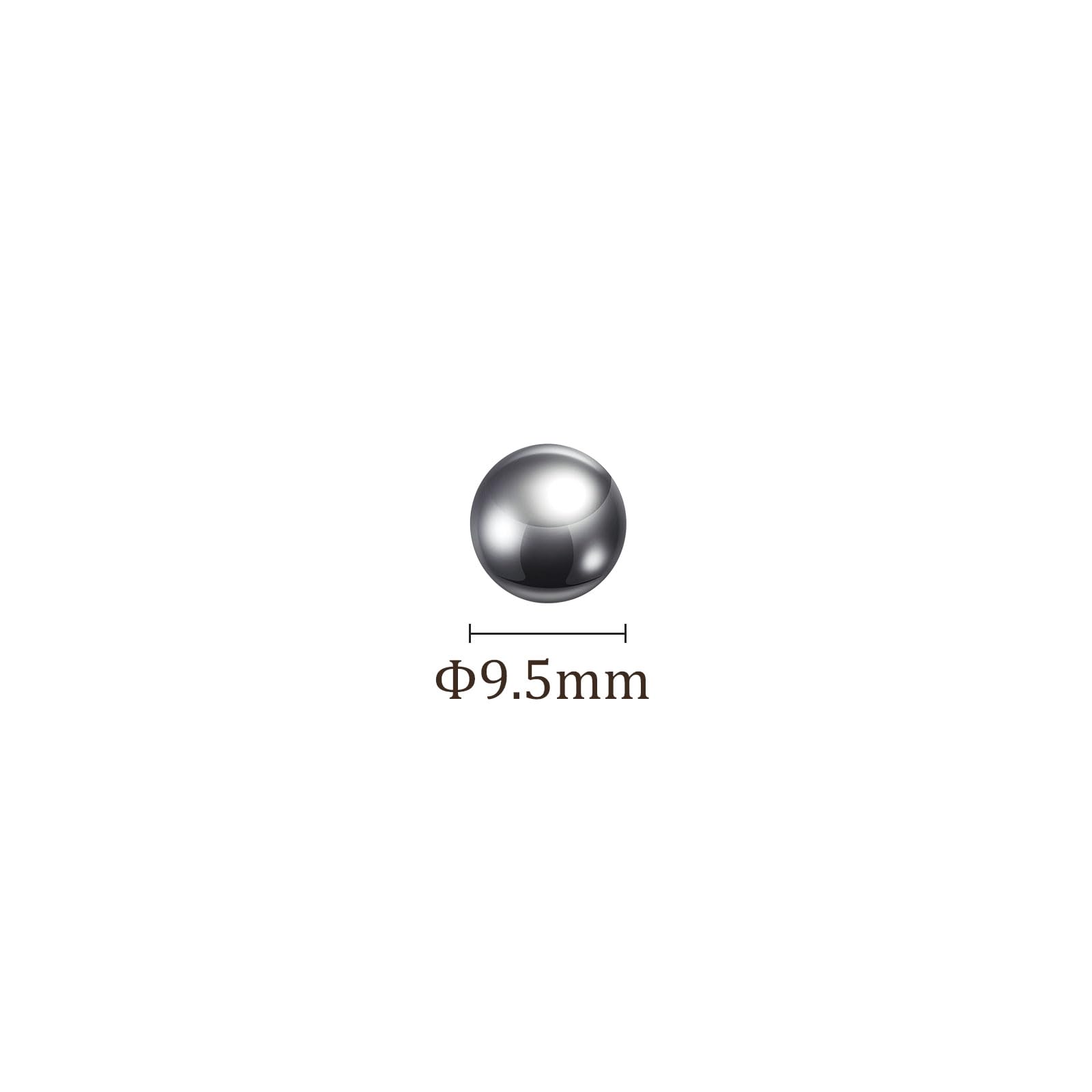 200uds Precisión Bolas - [9,5mm] Carbono Acero para Rodamientos Válvulas Uso, Sólido
