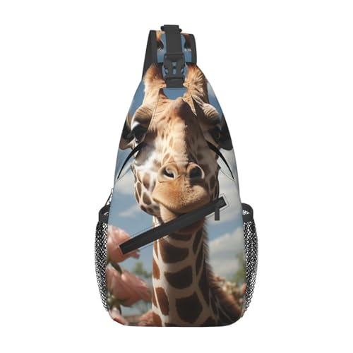 Mochila tipo bandolera negra para senderismo miniatura 2