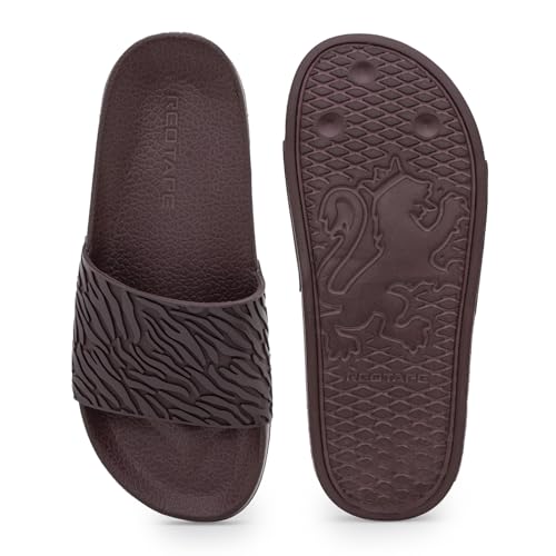 Image of Red Tape Womens Sliders in Slate Blue | Casual Pool Sliders | SLATE BLUE | 3 UK