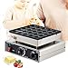 Sunseota Macchina per Mini Pancake Olandesi da Cucina Commerciale, 25/50 Pezzi, Diametro 45 mm, Macchina per Mini dorayaki, 900/1800 W, Controllo di Temperatura Tempo, per Cucina Commerciale 25holes immagine
