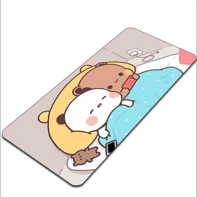 Mouse Pad - Cute Cartoon Character Mouse Pad with Non-Slip Base, Smooth Surface for Precise Tracking, Durable Desk Mat for Home & Office (XII, 12" x 18")