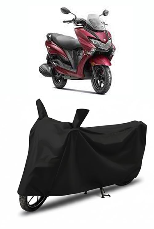 Image of DRAKOWISH Waterproof Scooty Cover for Suzuki Burgman Street 125 | All Weather Protection from Rain, Dust, UV Rays & Scratches with Mirror Pockets & Buckle Belt | Burgman Street 125 Scooty Cover