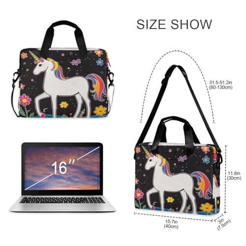 Funda para laptop portátil 15.6 pulgadas con asa y correa miniatura 5