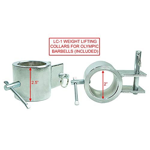 Valor Fitness Steel Weight Lifting Chains with Collars for Power Lifting Weightlifting Strength Training – Squats Bench Press Workout Dips Pushup