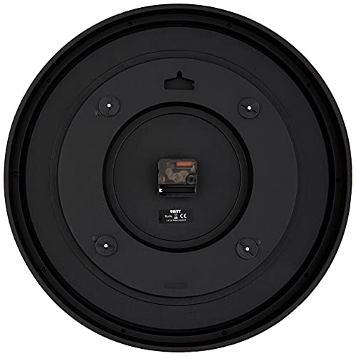 Fox And Simpson Grand Central Station Extra Large 50Cm / 20-Inch Wall Clock In Cream (Black) #TOP2