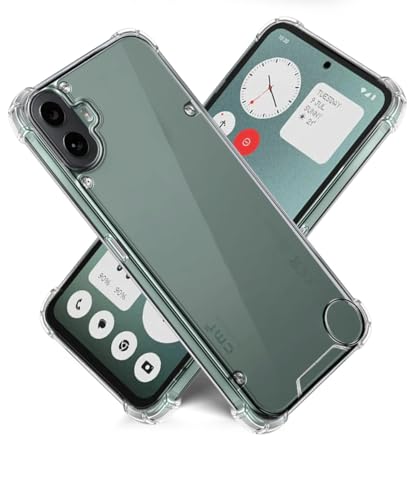 Image of WOW IMAGINE Ultra-Hybrid Crystal Clear Back Case for Nothing CMF Phone 1 | Shockproof Design | Camera Protection Bump | Hard Clear Mobile Back Cover with Cushioned Edges - Transparent