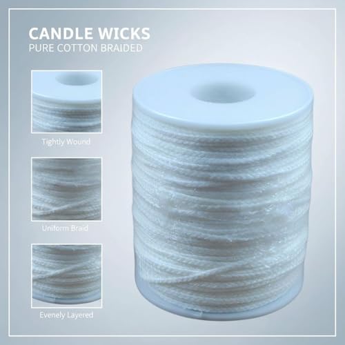 Pabilos para velas algodón 2 rollos 122 m total miniatura 2