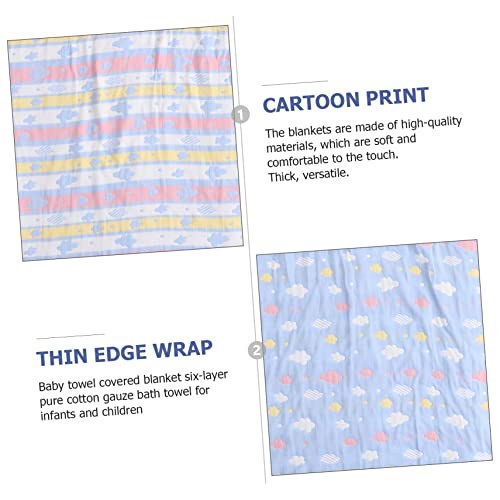 Alipis 1Pc Kinderen Gaas Badhanddoek Hooded Handdoeken Kids Hooded Towel Hooded Strandlaken Kleuterschool Deken Katoen Inbakeren Deken Hooded Handdoeken Voor Kinderen Badhanddoek Baby - Afbeelding 3