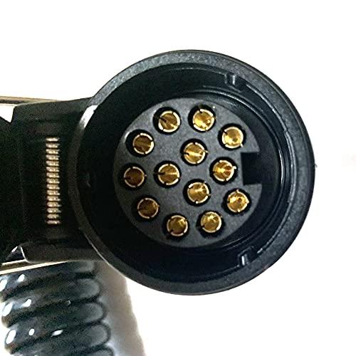 JVJ 2.0m 13-polig auf 13 Polig Adapter Stecker Verbindung Verlängerungskabel für Anhänger Bootstrailer PKW TreckerPKW-Anhänger Caravan Wohnwagen Fahrradträger usw – Bild 5