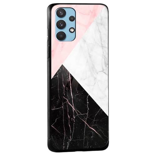Image of COLORflow Back Cover Compatible with Samsung Galaxy A23 4G / A23 5G | Beautiful Marble Black White Pink | Shockproof TPU Bumper Cover with Camera Protection Back Cover