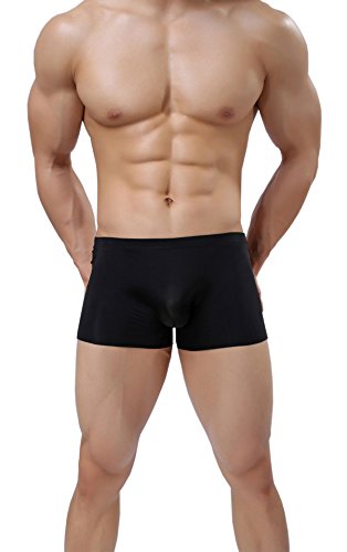 Gudan Mens Silky Underwear Sexy Seamless Boxer Briefs4
