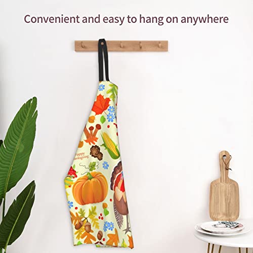 Oxpaynop Thanksgiving Aprons For Women Men Happy Thanksgiving Decorations Turkey Pumpkin Fall Decor, Cooking Grilling Kitchen Apron Gifts For Dad Mom #TOP3
