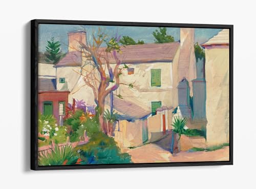 Impression sur toile St. George 1924 Carl William Broemel cadre flottant 76x50cm