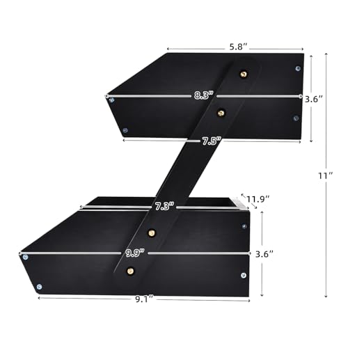 Bamboo Fruit Basket, 2 Tier Fruit Bowl for Kitchen, Fruit Stand Holder for Fruit and Vegetables Storage, Idea Home Kitchen Countertop Organizer - Image 4