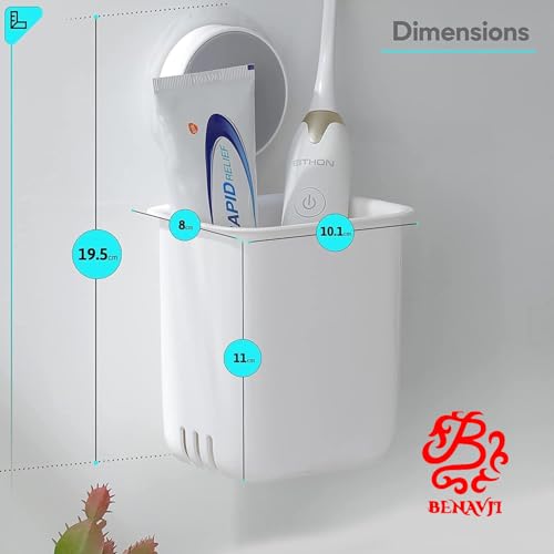 Image of BENAVJI Drill Free Corner Shelf for Bathroom Wall Bathroom Organizer Without Drill Kitchen Rack Pack of 2