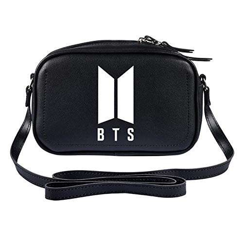 Zhongjiany Kpop - Bolso bandolera para mujer, diseo de bandolera, color negro