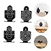GARVALON 2 Boxes Aluminum Alloy Shooting Targets with Stands Indoor Training Targets for Improved Accuracy Ready to Use Humanoid Design for Personal and Professional Use