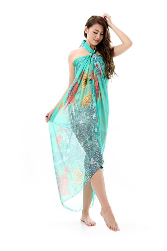 UK_Stone Sun Proof Sarong Pareo Bikini Cover-Up Beach Dress_Meadow Flowers (5 colores) Cover