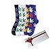 TTD 5 conFezioni unisex Weed foglia cotone stampato calzini acero stampato calzini con contenitore di regalo Atletico sport marijuana calze alta equipaggio