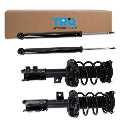 Image of TRQ Front and Rear Complete Strut Assembly & Shock Absorber Kit Complete Strut & Coil Spring Assembly Compatible with 2015-2019 Hyundai Sonata 2016-2020 Kia Optima