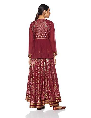Image of W for Woman Women's Crepe Pleated Kurta