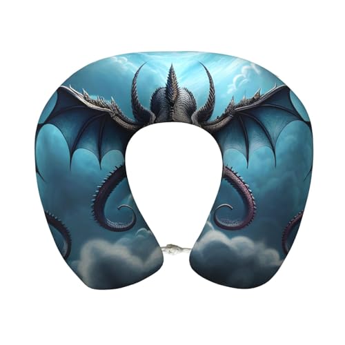 Almohada de viaje de espuma viscoelástica tamaño U miniatura 1