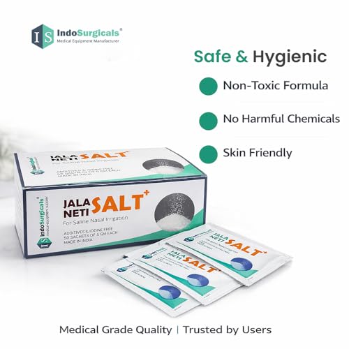 IS IndoSurgicals Jala Neti Salt Plus (Pack of 50 Sachets) - Image 7
