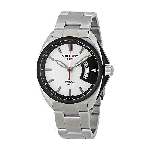 Certina Men's C0104101105100 DS Royal 41mm Black Dial Stainless steel Watch -  C010.410.11.051.00