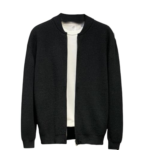 Cardigan en tricot homme à double fermeture éclair pour le printemps et l'automne
