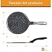 Imagen de Sartén para Crepes de 28 cm para Inducción con Esparcidor de Masa de Madera