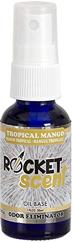 Rocket Scent Spray Tropical Mango 1 FL OZ Oil Base Concentrated Odor Eliminator