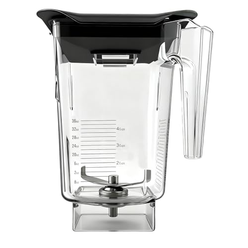 For Blendtec Wildside+ Jar Replacement Pitcher Cup Compatible with Classic/Designer/Professional/Commercial Series Container-36 oz Blending Capacity, 2-year full warranty (Transparent) 1 by Oliyisen - Used condition - US$51.51