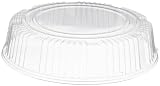 CaterLine Plastic Round Dome Lid, 14-Inch, Clear (25-Count)