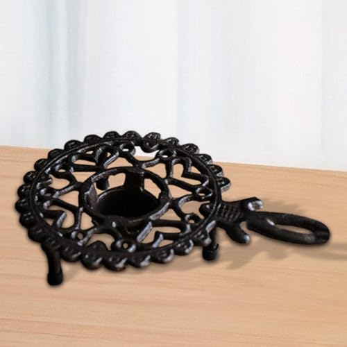 Soporte calentador de teteras estilo A con base para vela individual de cocina 7