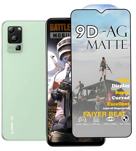 Image of Premium Tempered Glass for LAVA BLAZE 5G(matte finish glass, Pack of 1) Full Screen Coverage gaming matte Screen Protector Guard (LAVA BLAZE 5G)