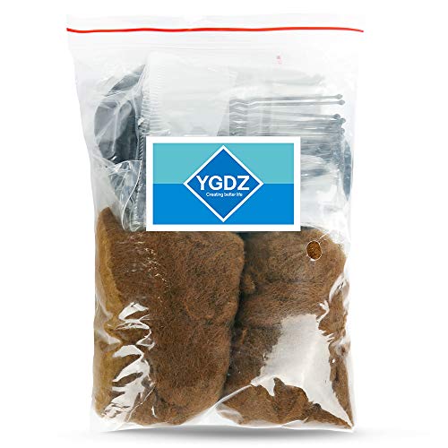 Hair Nets, Ygdz 40Pcs Invisible Bun Nets Women Girls Ballet Dancer Hair Net, 10 Hair Bands & 40Pcs Bobby Pins (Light Coffee) #TOP6