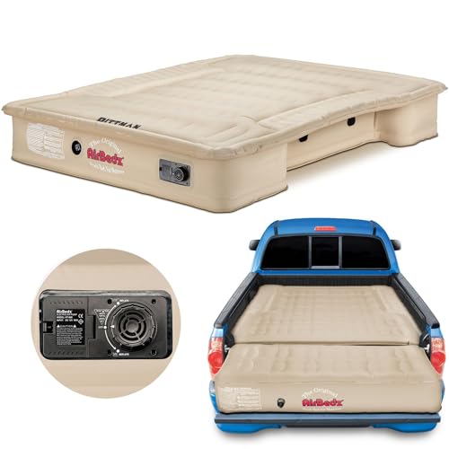 Pittman - Truck Bed Mattress 5.5 ft > 5.8ft - Airbedz Full Size Short Truck Bed Air Mattress 5.8' > 5.5' - Built in Pump & 25% More Coverage for Pickup Camping - PPI-504