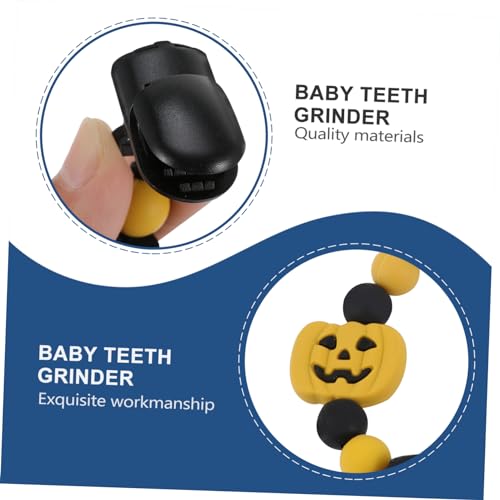 Toyvian 1Pc Chupeta Corrente Mordedor Brinquedo Bebês Brinquedos De Silicone Brinquedos De Halloween
