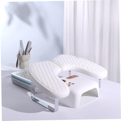Repose-mains pour ongles blanc pliable en forme de U
