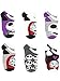 Disney Womens Modern Graphics Nightmare Before Christmas Lilo & Stitch - 6 Pack No Show Novelty Socks