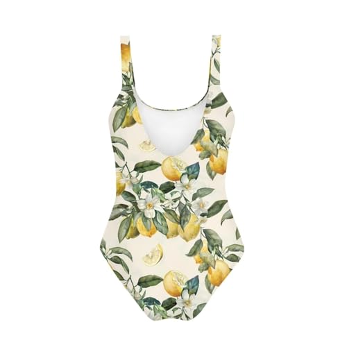 Image of One Piece Bathing Suit for Girl Kids Cute Beach Sport Swimwear U Back Scoop Neck Summer Swimming Pool Beachwear