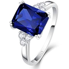 E-Simulated Sapphire-925 Sterling Silver