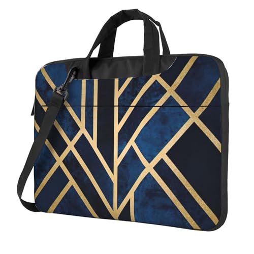 Sac ordinateur portable imprimé géométrique avec bandoulière réglable