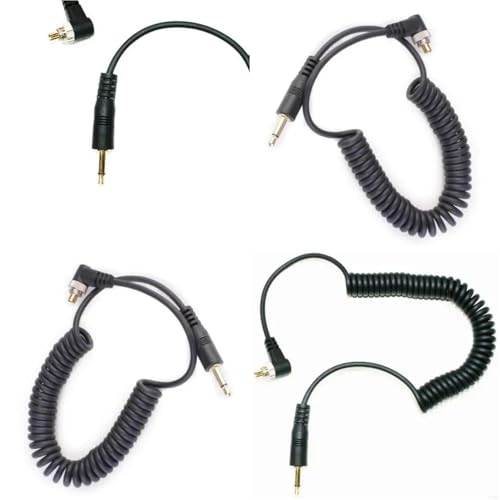 Cable disparador de sincronización de flash con conectores duraderos de 3,5 mm 2